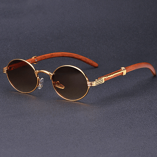 retro small round metal sunglasses - MRSLM