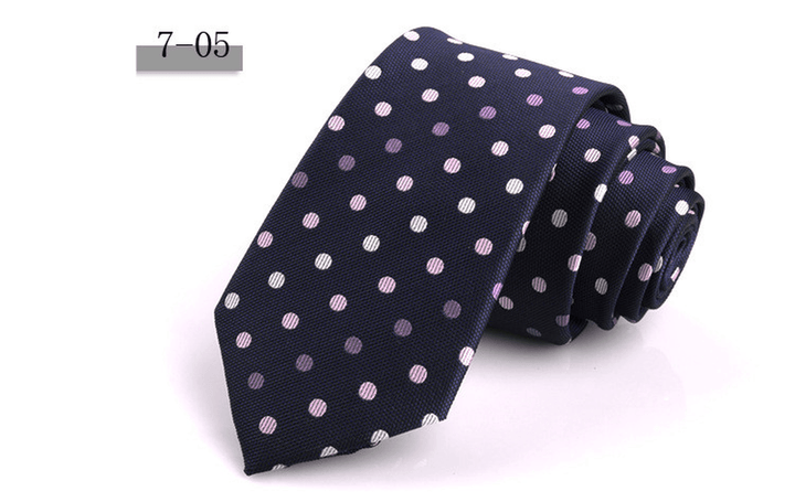 New Men'S 7Cm Striped Business Formal Tie - MRSLM