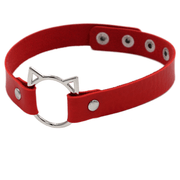 Punk leather collar choker, view 5 - MRSLM