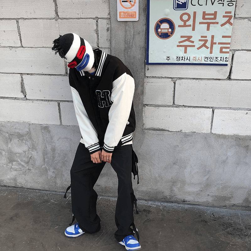 men's loose baseball jacket, view 3 - MRSLM