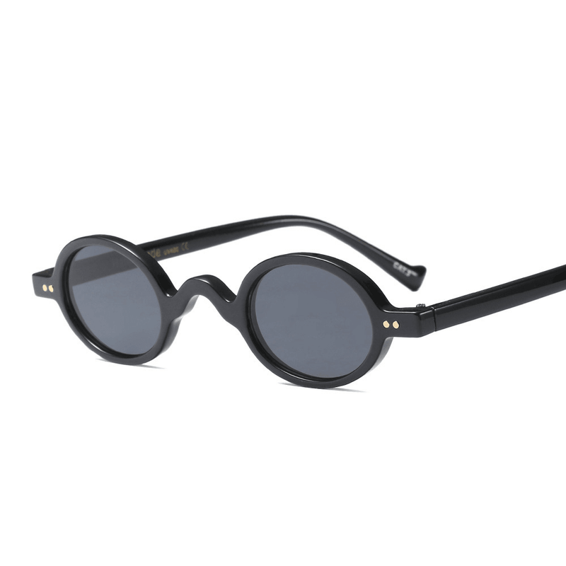 oval retro leopard sunglasses, view 3 - MRSLM