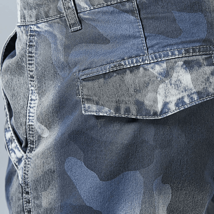 Casual Camo Multi Pockets Jogger Pants Short Jeans - MRSLM