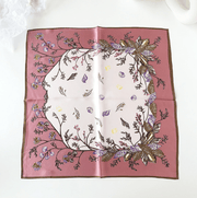 women's small floral silk scarf, view 5 - MRSLM