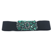 women's crystal rhinestone belt, view 3 - MRSLM