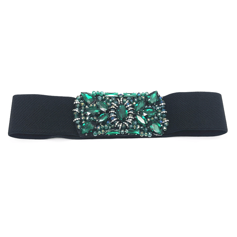 women's crystal rhinestone belt, view 3 - MRSLM
