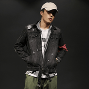 mens loose denim tooling jacket - MRSLM