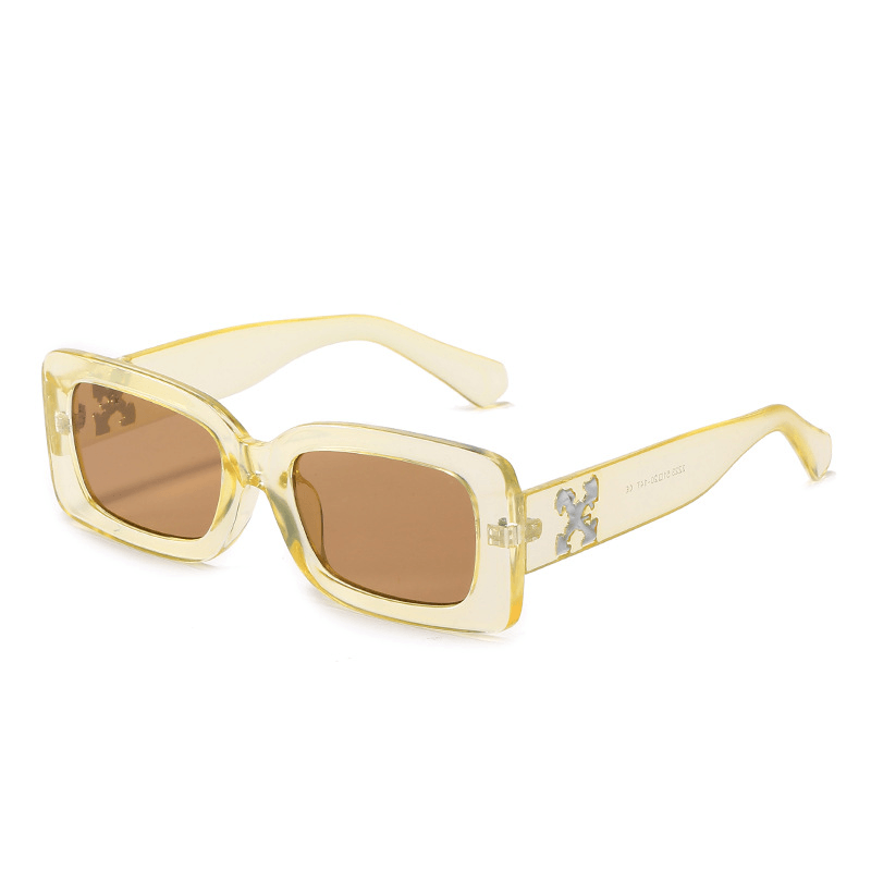 retro square UV400 sunglasses, view 5 - MRSLM