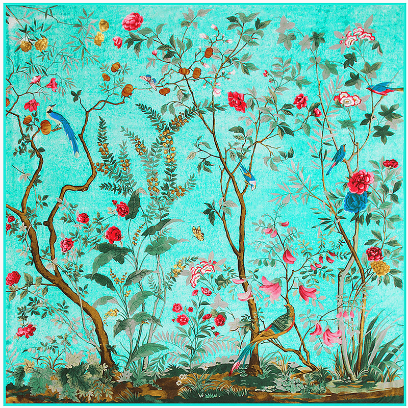 large square faux silk scarf, view 12 - MRSLM