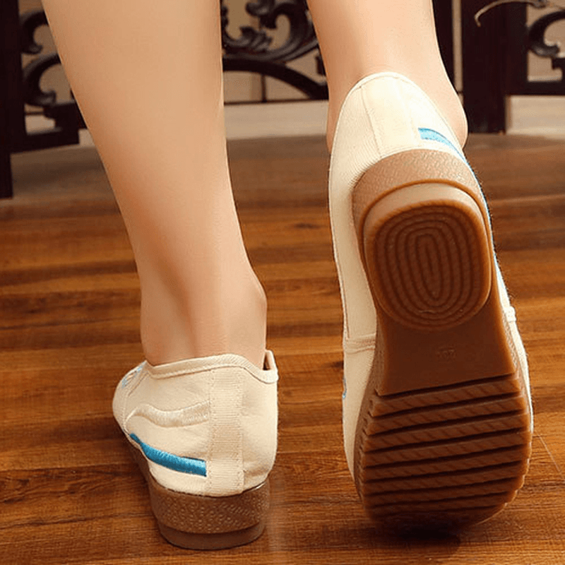 Women Loafers Flower Slip on Comfy Flat Casual Shoes - MRSLM