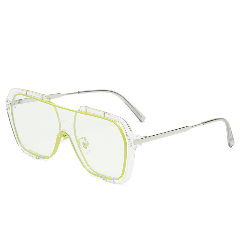 Retro Yellow Sunglasses UV Protection Men