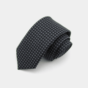slim striped flannel tie, view 11 - MRSLM