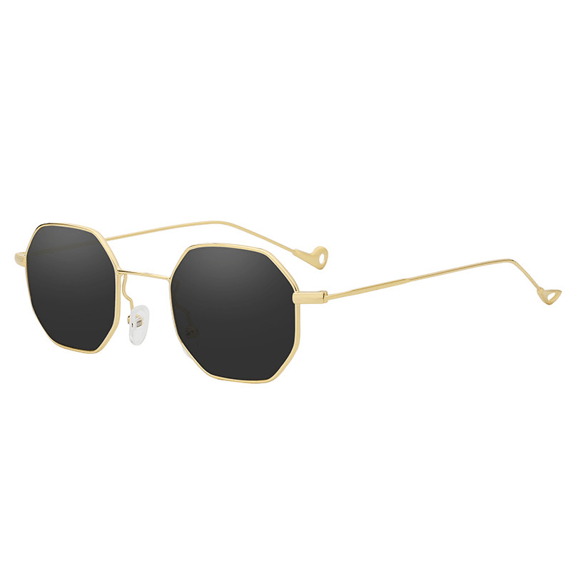 retro cat eye metal sunglasses, view 3 - MRSLM