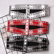 Women's rivet elastic wide waistband, view 5 - MRSLM