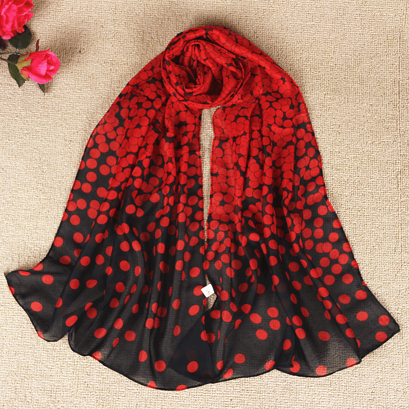 women's long chiffon scarf, view 9 - MRSLM