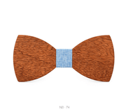 men's wood bow tie, view 4 - MRSLM