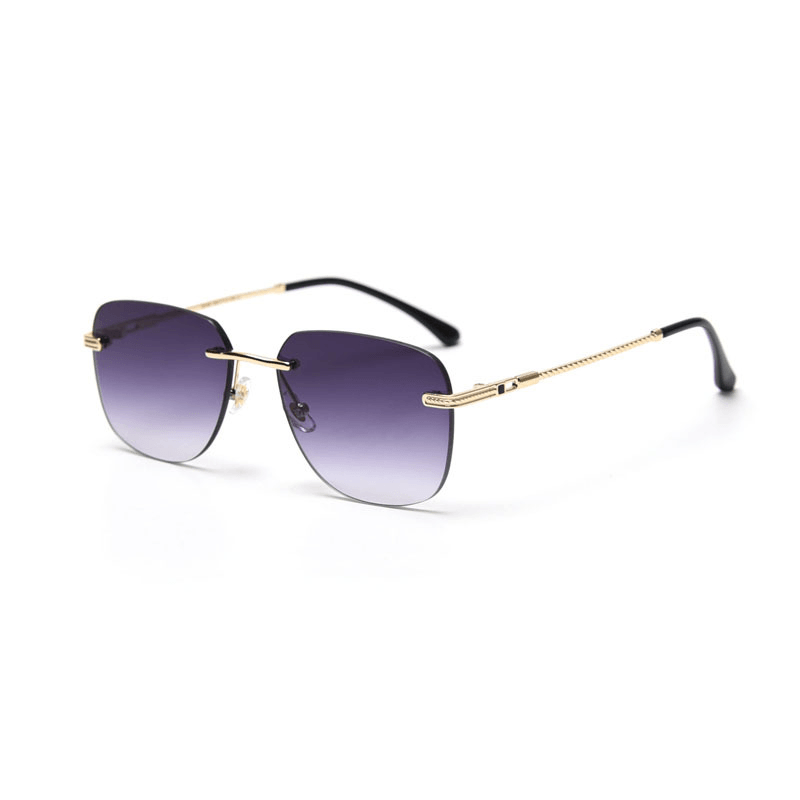 fashion rimless sunglasses, view 3 - MRSLM