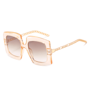 Women's cat-eye chain sunglasses, view 2 - MRSLM