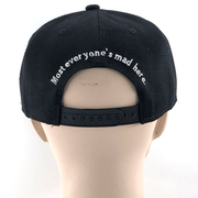 black hip hop cap, view 3 - MRSLM