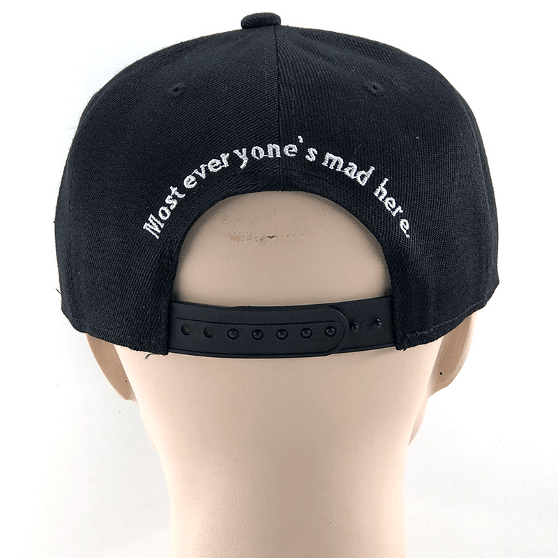 black hip hop cap, view 3 - MRSLM