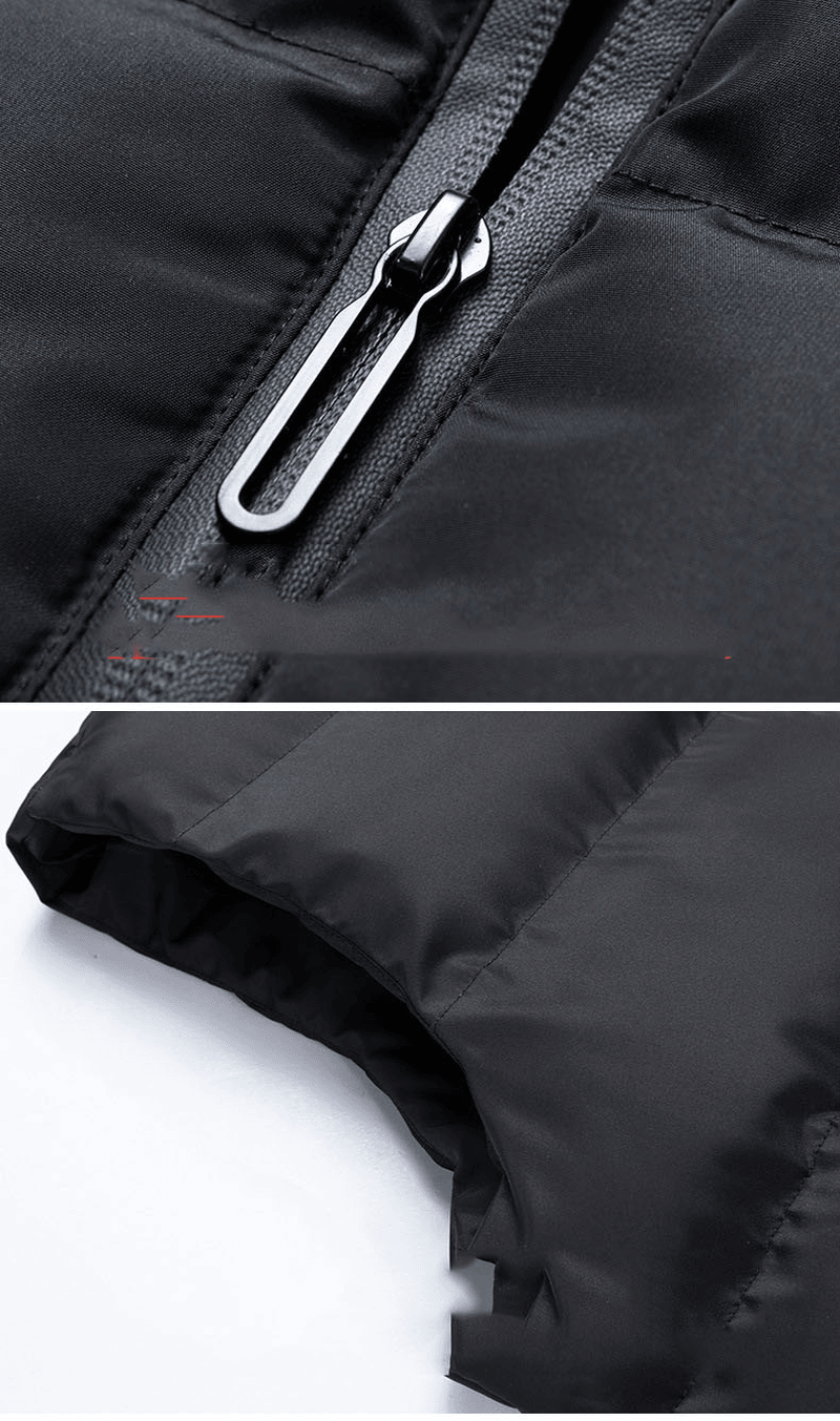 Thickened warm zip vest, view 5 - MRSLM