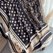 thick imitation cashmere check scarf, view 11 - MRSLM