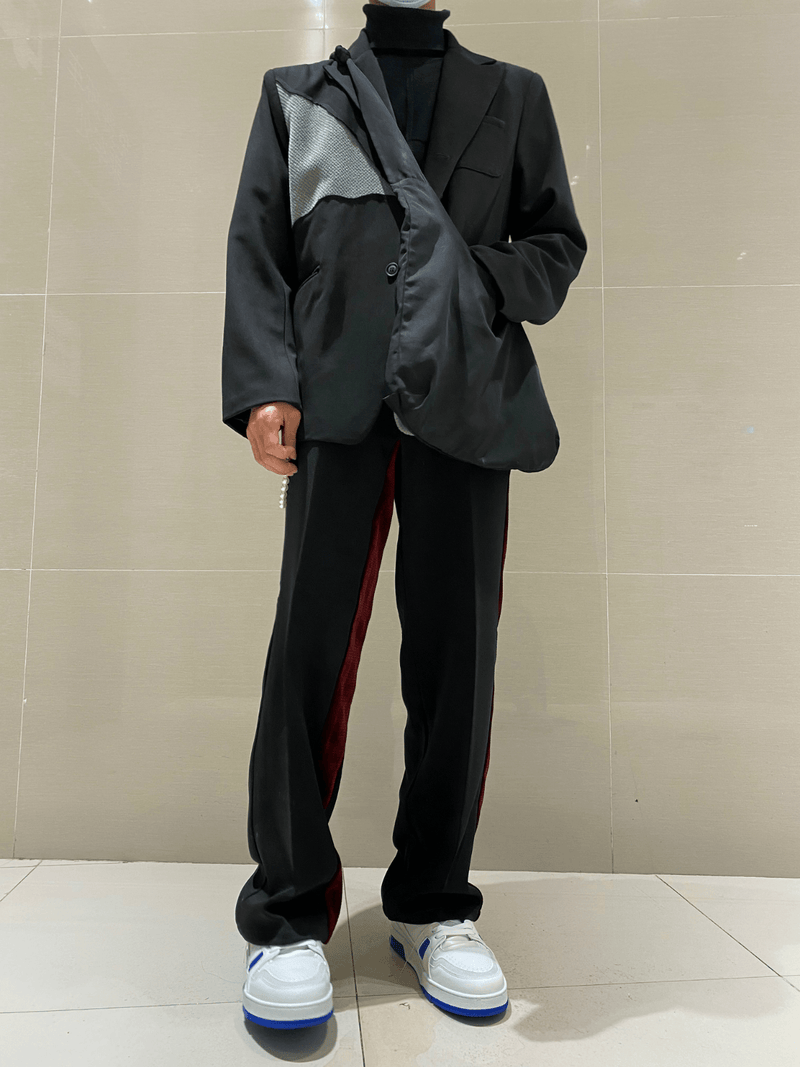 loose straight-leg corduroy pants, view 3 - MRSLM