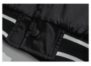 retro color block baseball jacket, view 8 - MRSLM