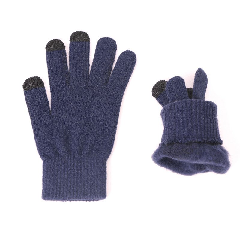 Knitted hat, scarf and gloves, view 3 - MRSLM
