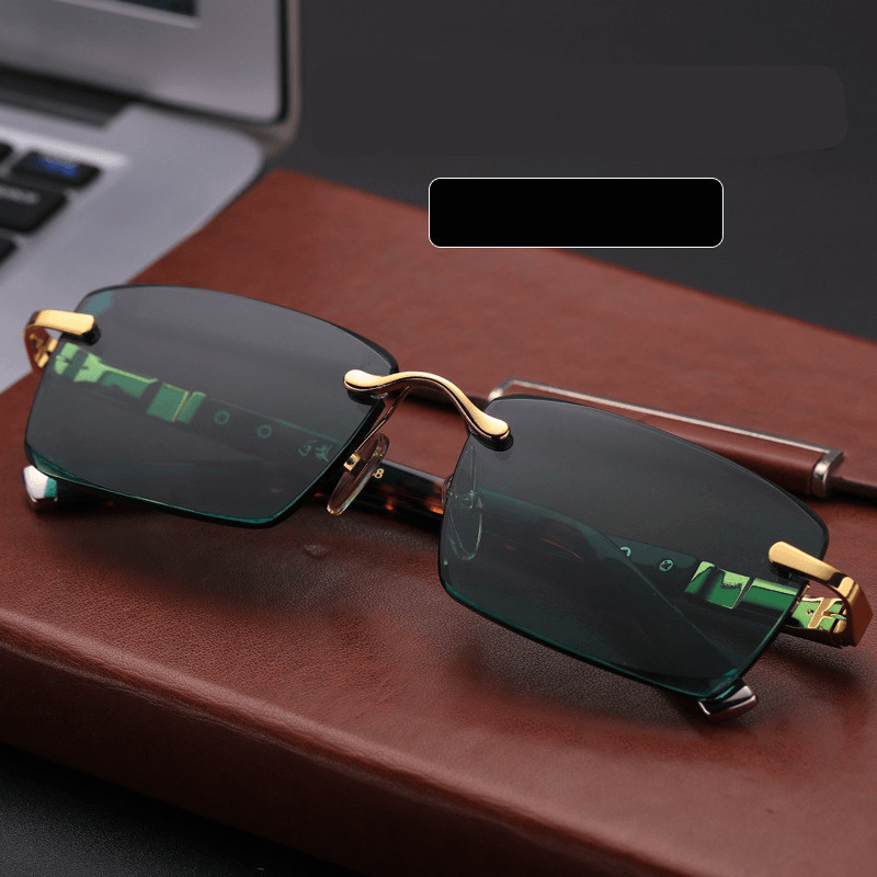 dark green crystal lens sunglasses, view 5 - MRSLM