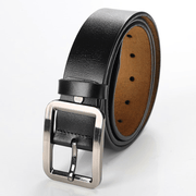 Men's retro leather pin buckle belt, view 2 - MRSLM
