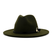 Wool felt jazz hat with belt, view 10 - MRSLM