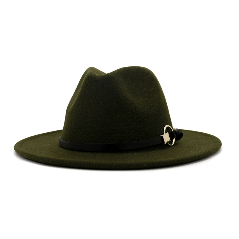 Wool felt jazz hat with belt, view 10 - MRSLM