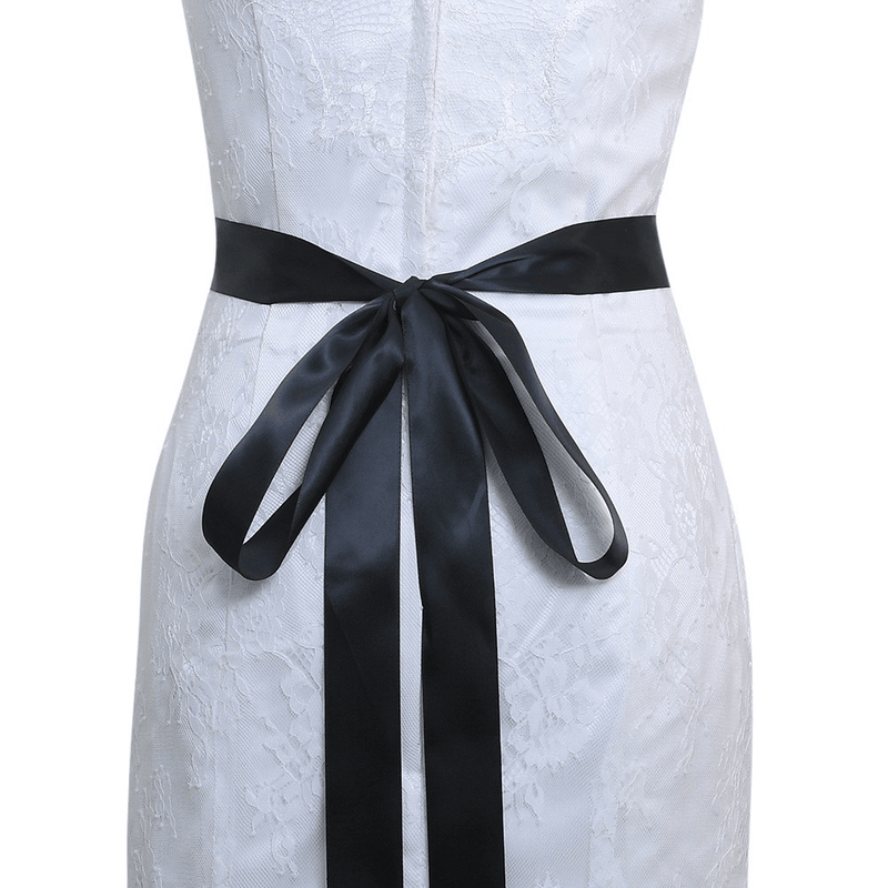 Bridal rhinestone wide belt, view 10 - MRSLM