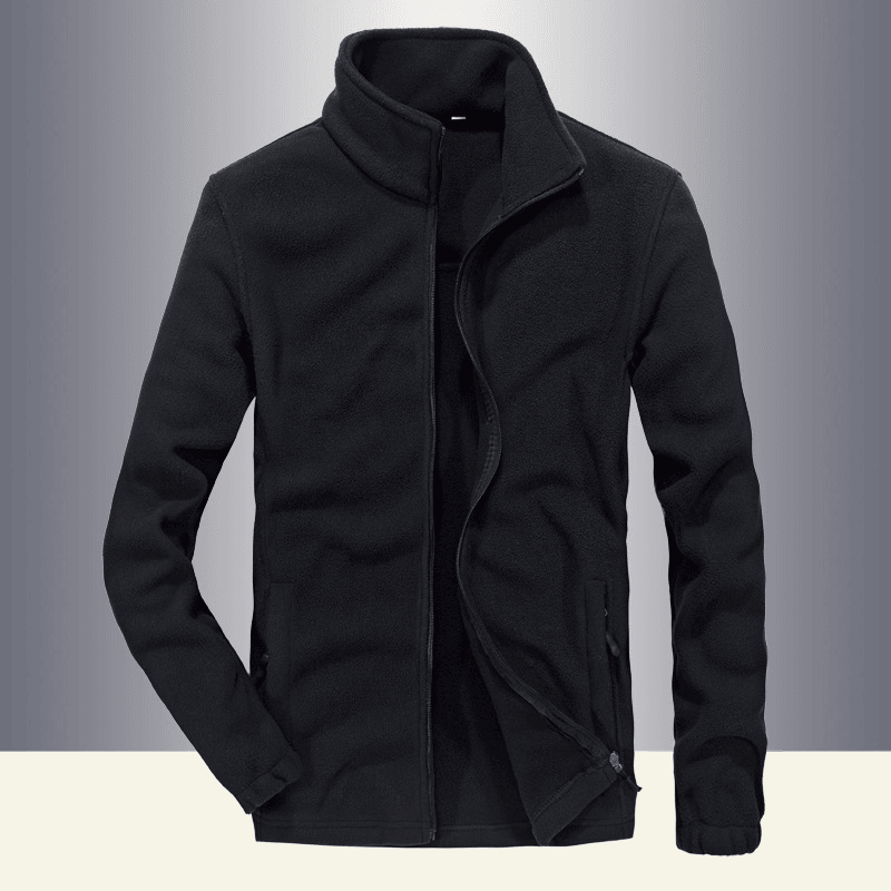 men's plus fleece sports jacket, view 2 - MRSLM