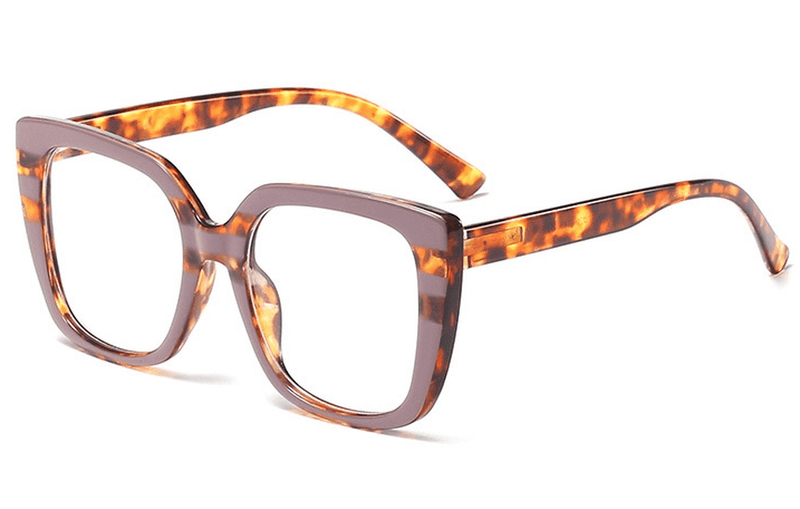 large frame spring hinge flat lens glasses, view 8 - MRSLM