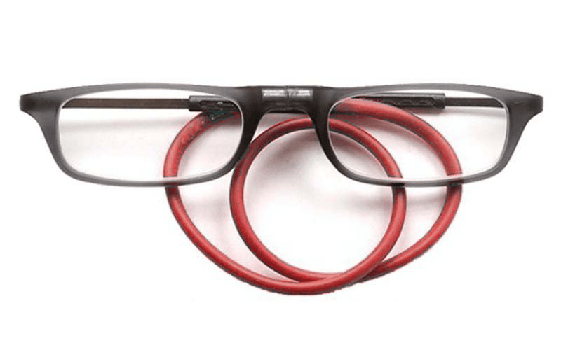 magnetic hanging neck reading glasses, view 6 - MRSLM