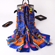 floral tie-dye gauze scarf shawl, view 13 - MRSLM