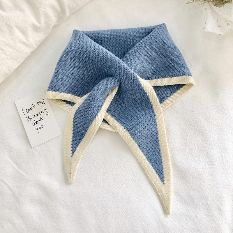 triangle knitted shawl scarf - MRSLM