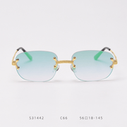 retro metal color film sunglasses - MRSLM