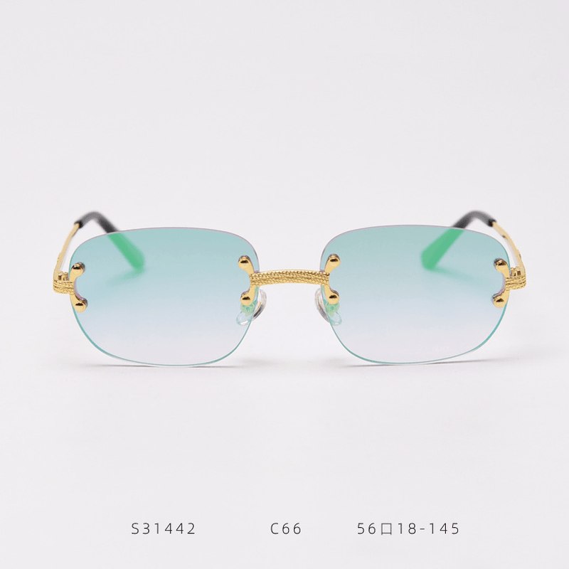 retro metal color film sunglasses - MRSLM