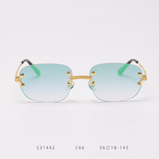 retro metal color film sunglasses - MRSLM