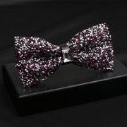 men's shiny bow tie, view 3 - MRSLM