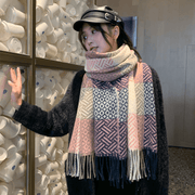 Women's warm imitation wool scarf, view 9 - MRSLM