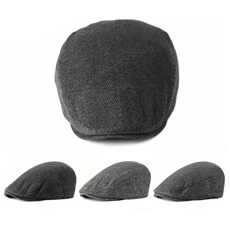 men's British retro striped beret - MRSLM
