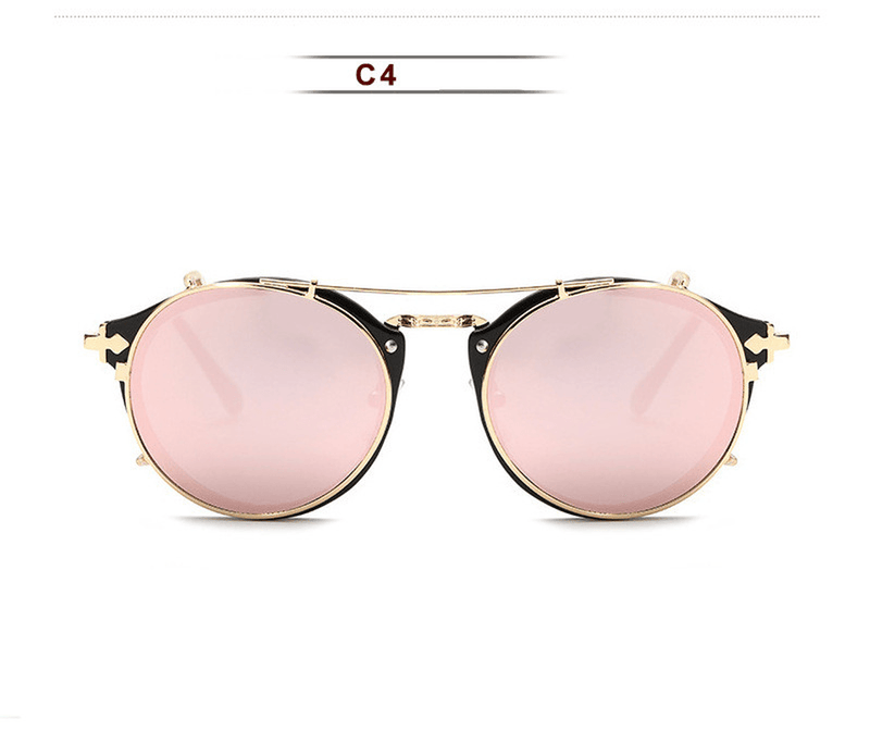 Women's round mirror sunglasses, view 10 - MRSLM