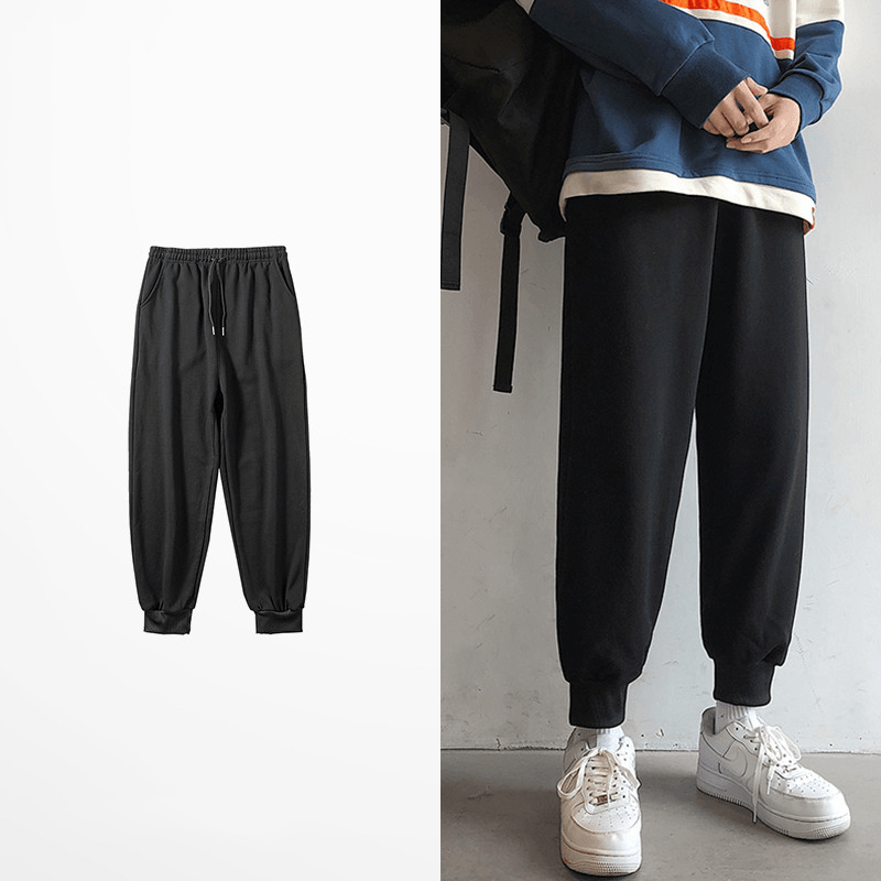 Spring and Autumn Sportswear Men's Loose Legged Casual Pants