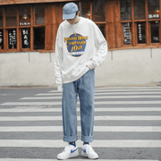 Washed straight-leg jeans, view 4 - MRSLM