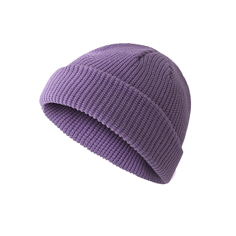 Retro short wool dome beanie hat, view 8 - MRSLM