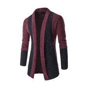 men's slim knit cardigan sweater, view 8 - MRSLM