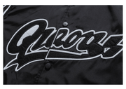 retro color block baseball jacket, view 4 - MRSLM